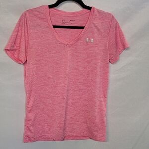 Under Armour Women's Pink V-Neck Top